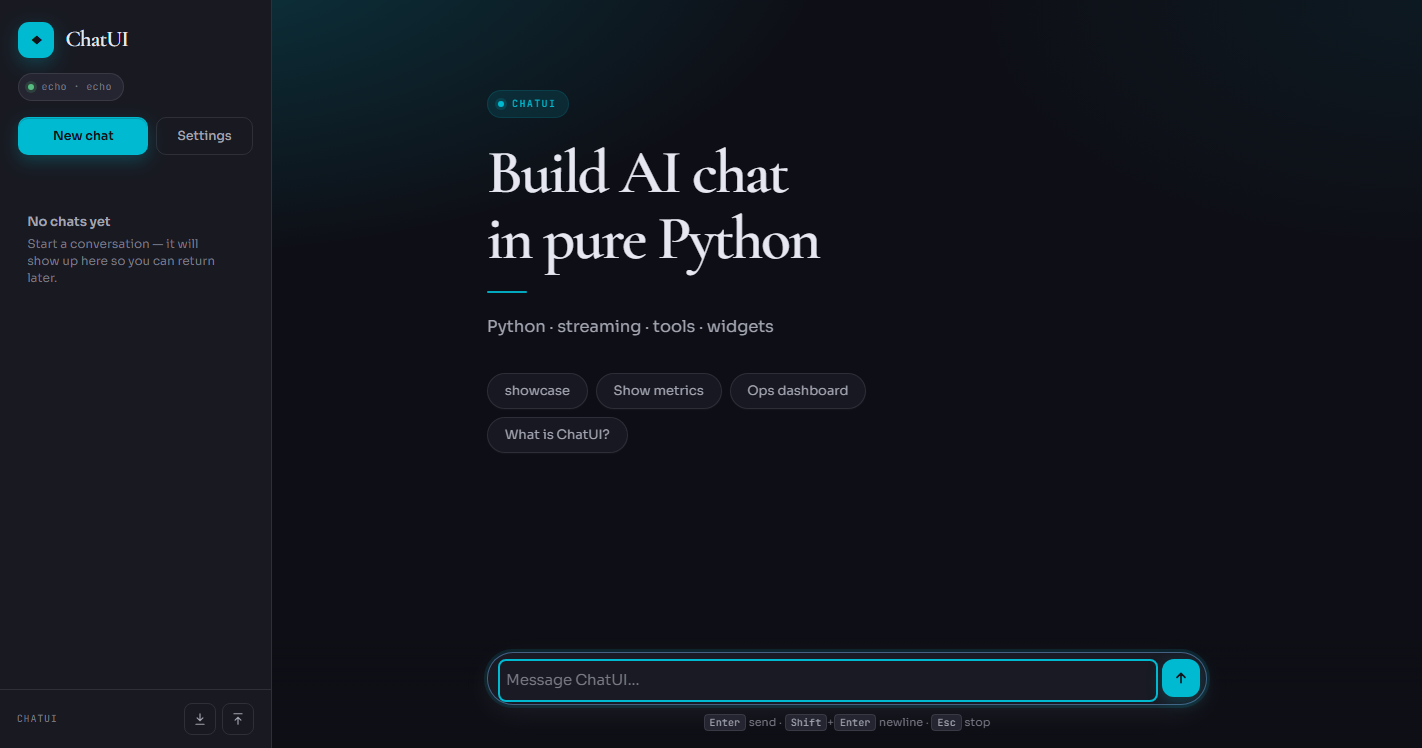 ChatUI preview